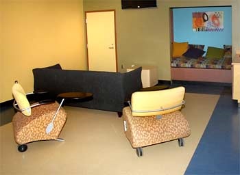 Teen resource center study area
