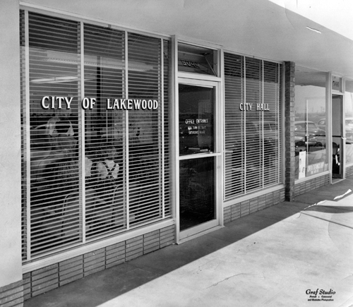 Lakewood's first city hall