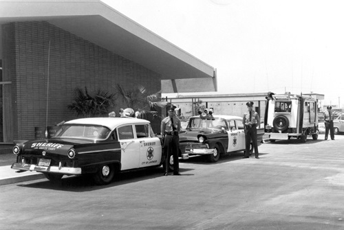 Exterior of the Lakewood Sheriff's Station in 1959