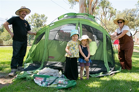 Family of 4 at Family Camp