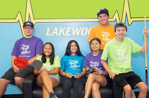 Teens at Lakewood Youth Center
