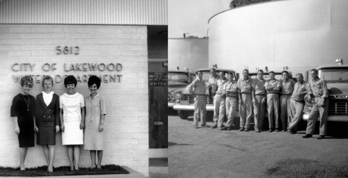 Water operations staff in 1959. 