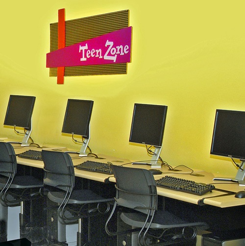 Teen Zone computer area