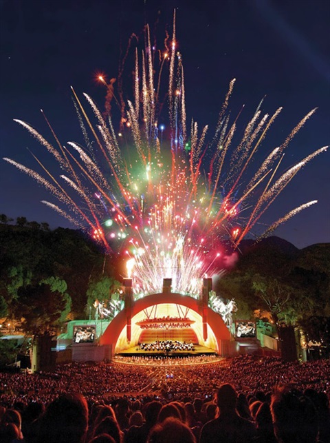 Hollywood Bowl fireworks - a common trip for the program.