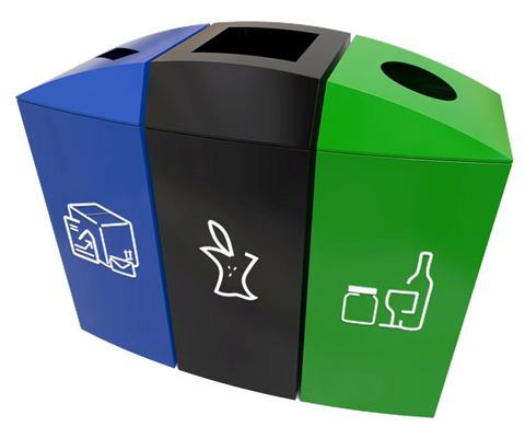 Commercial recycling bins