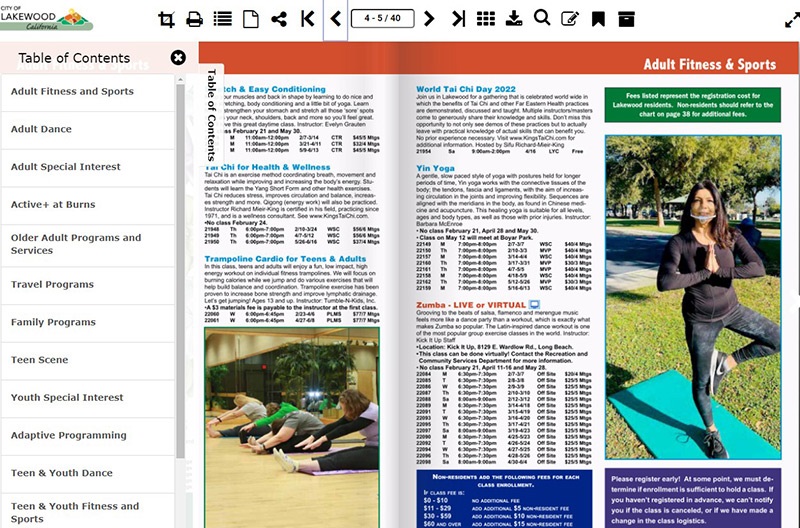 RCS interactive spring catalog